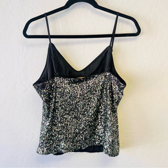 Ramy Brook New York Ombré Grey Green Sequin Tank 8 - Picture 9 of 13